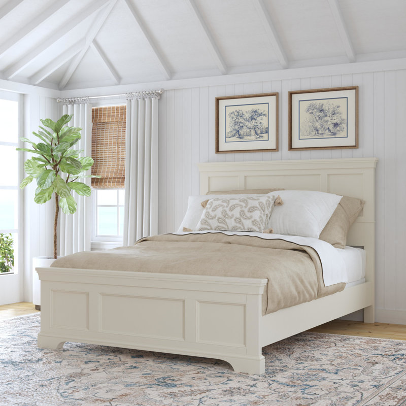 Auriel Solid Wood Standard Bed, Black, Queen