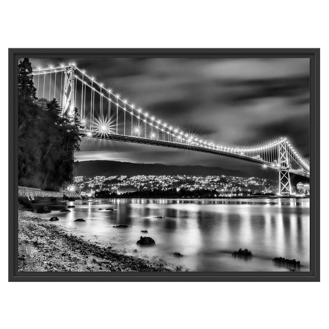 Gerahmtes Wandbild Lions Gate Bridge Vancouver