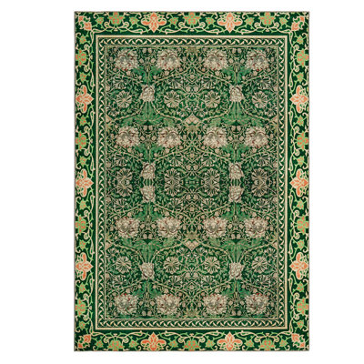 Area Rugs Washable  Farmhouse Area Rug for Living Room Neutral Geometric Low Pile Non Slip Soft Print Pattern Rug for Bedroom Kitchen Dining Room Entryway