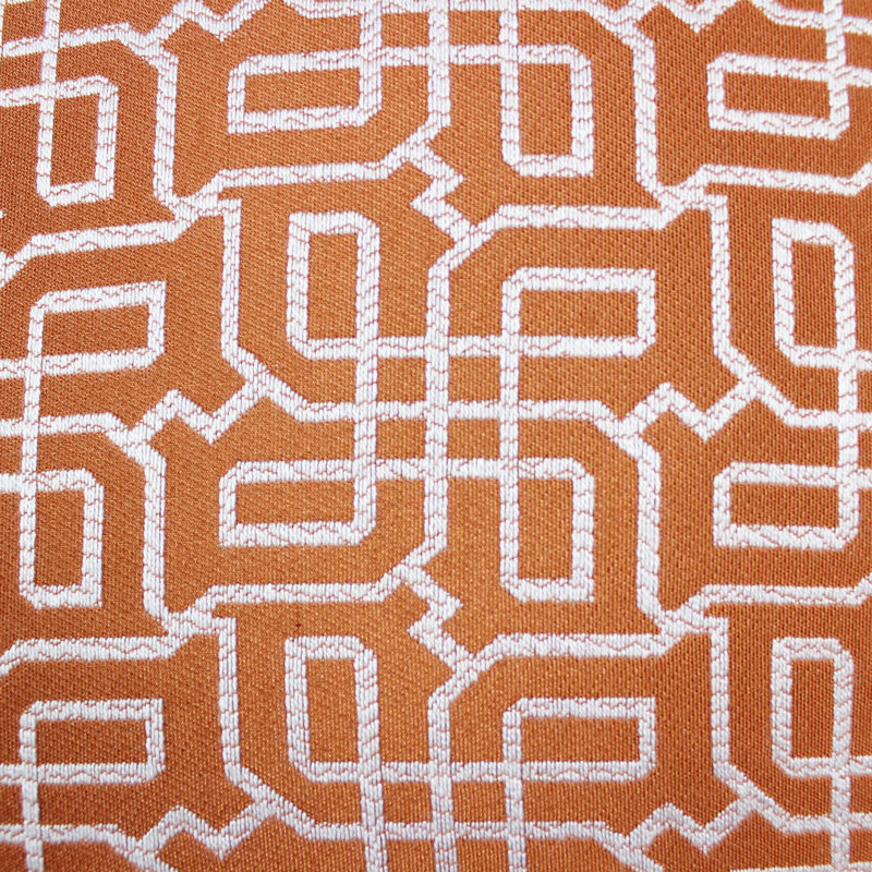 Geometric Reversible Throw Pillow, Orange