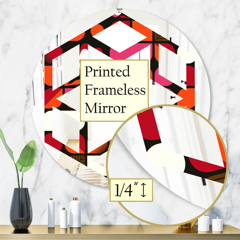 Miroir mural Hexagon Star, 31,5 po x 31,5 po