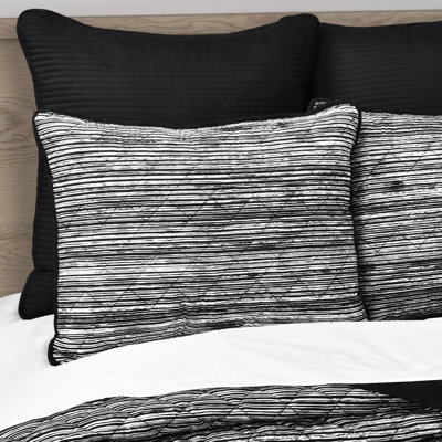 Dalton 2Pc. Quilt Set Black