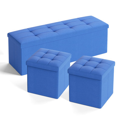 Krokowski Faux Leather Flip Top Storage Bench Upholstered Footrest Living Room by Winston Porter