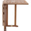 Baltimore Rectangular Wood Folding Outdoor Dining Table , 120cm cm W 70cm cm D