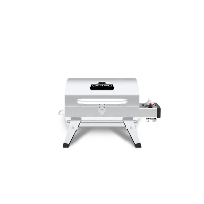 GrillPro Table Top Portable Propane Gas Grill in Stainless Steel