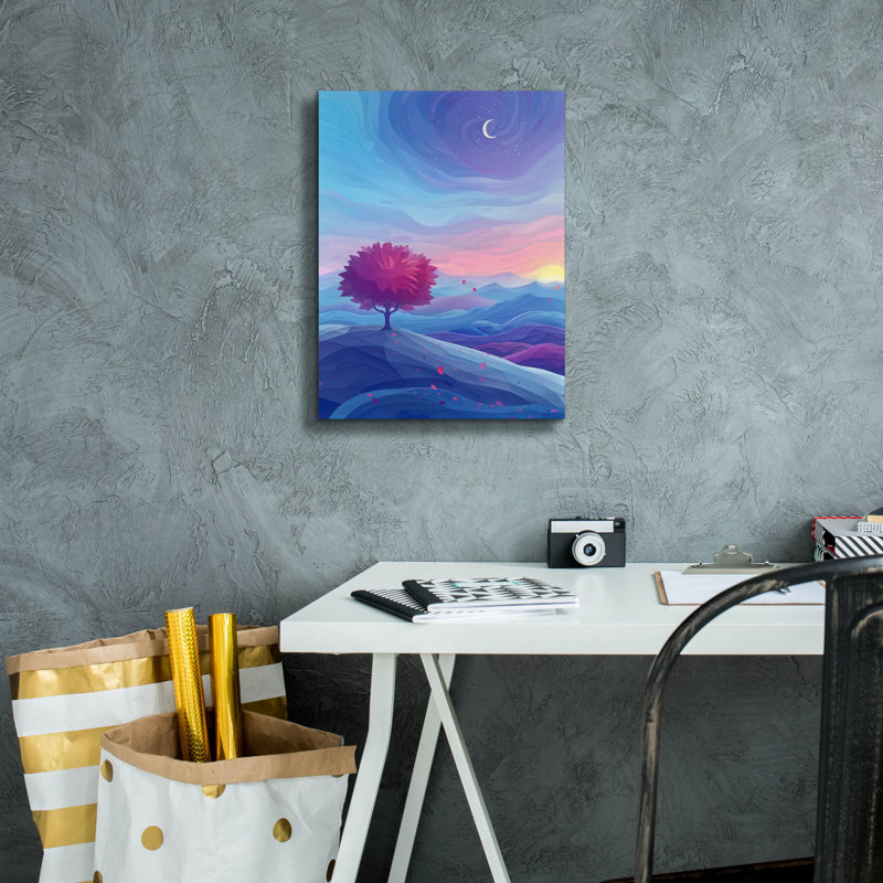 Art mural sur toile Dovecove «Blue Hour In Fall» par r3darch0n, H 16 po x l 12 po x P 0,75 po