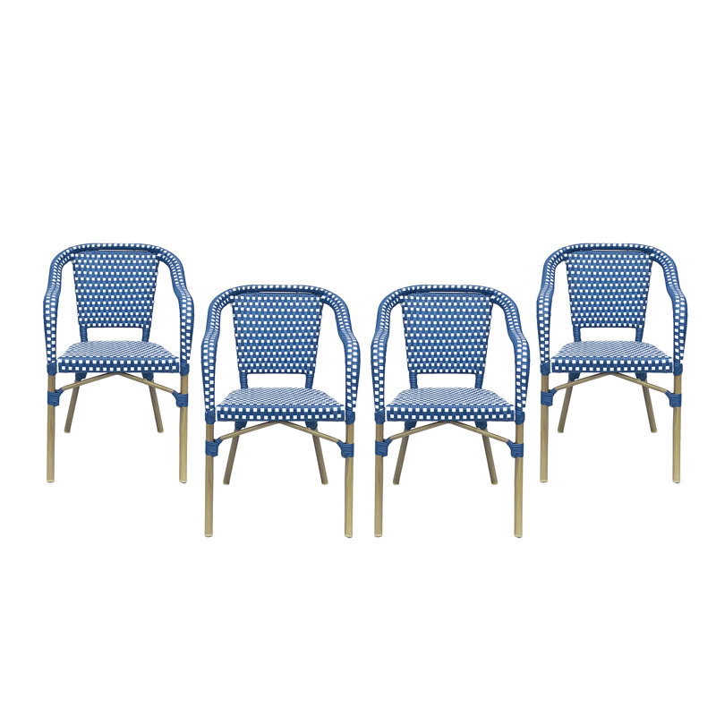 Fauteuils de salle à manger Alhareth, Bleu marine