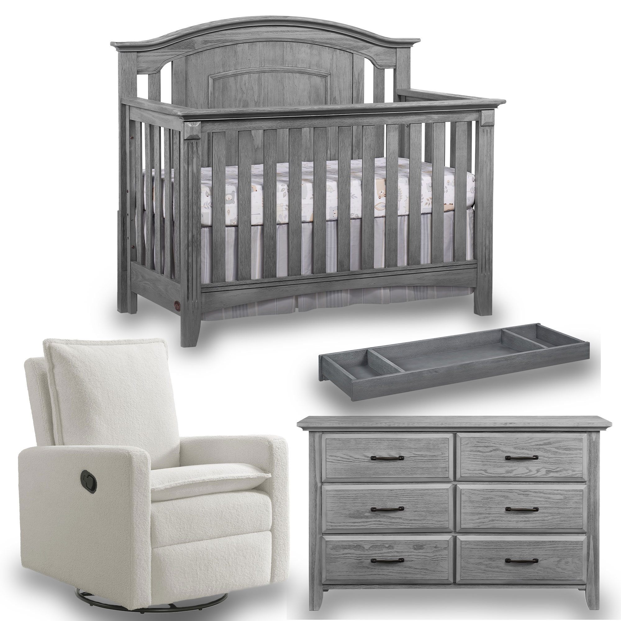 Oxford Baby Convertible 4 -Piece Nursery Furniture Set & Reviews | Wayfair