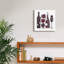 «Modern Kitchen Square 1 Wine Red» par Michael Mullan, art mural sur toile-387605432