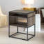 Rustic 2 Tier Side Table with Storage Shelves, End Tables, Living Room Furniture-97416550