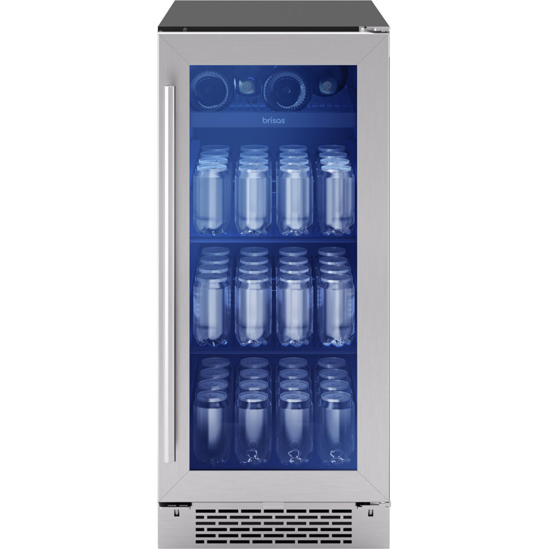Brisas 15 In. 4-Bottle And 64-Can Single Zone Beverage Cooler