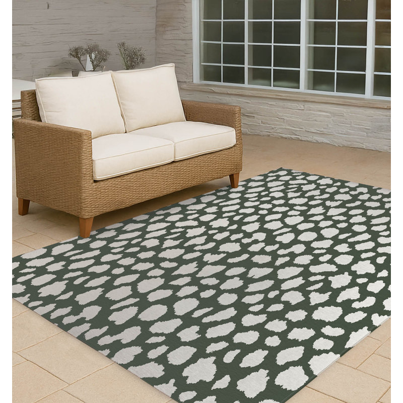 Tapis d'extérieur antidérapant Animal Spot, Rectangle 5 pi x 7 pi