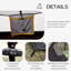 Outsunny 5 Man Camping Tent Large Tunnel Tent 455x220x180cm Black