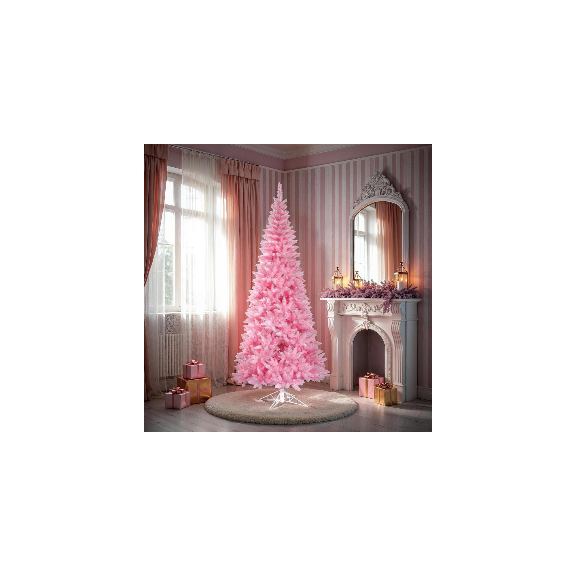 Artificial Fir Christmas Tree, 9' H x 64" W