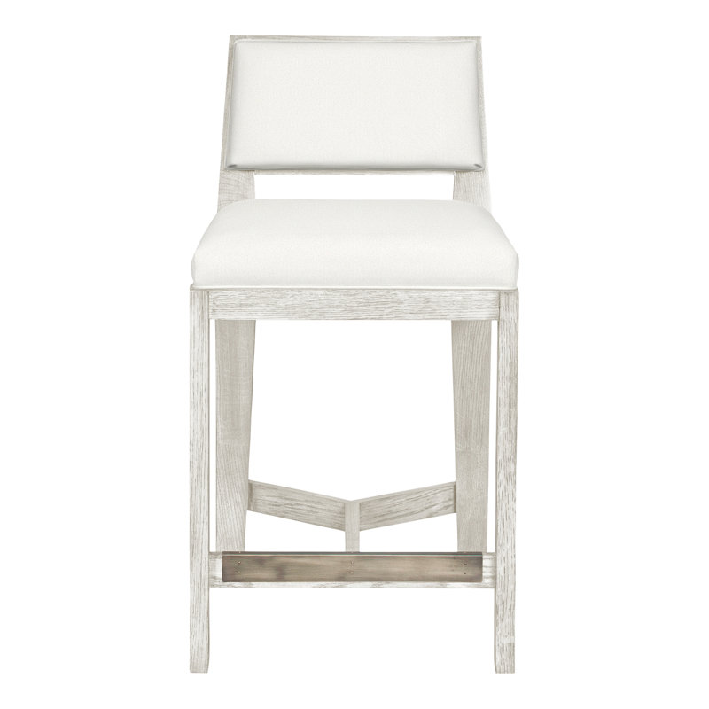Thom Filicia Solid Wood 32.5" Bar Stool, Tommy Snow, Casa Blanca