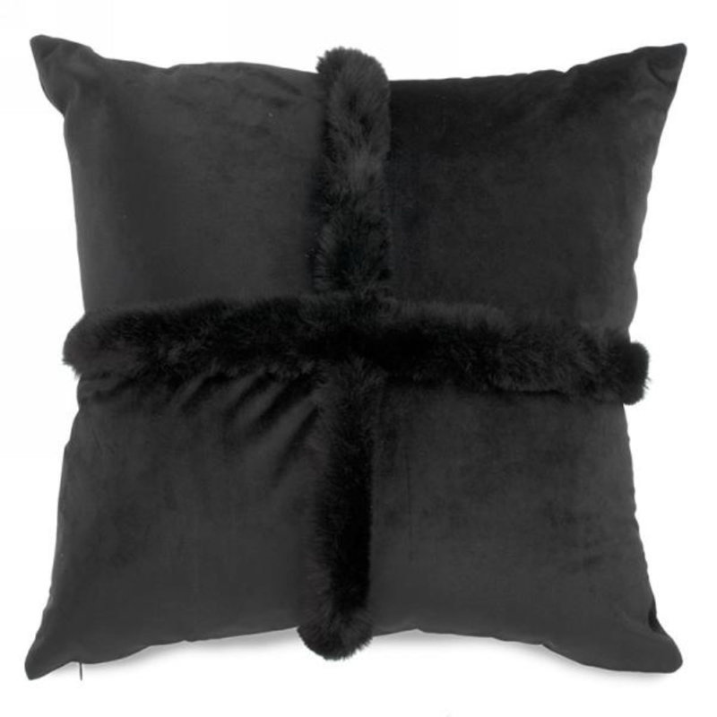 Housse de coussin 17 po Aiglon, Noir