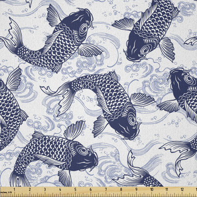 Deadrian Japanese Carp Koi Multi-Purpose Fabric