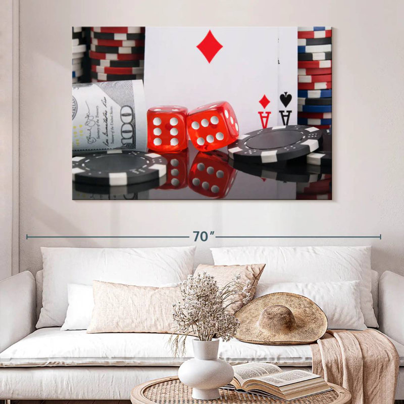 Senne Gambling Set, 34" H x 51" W