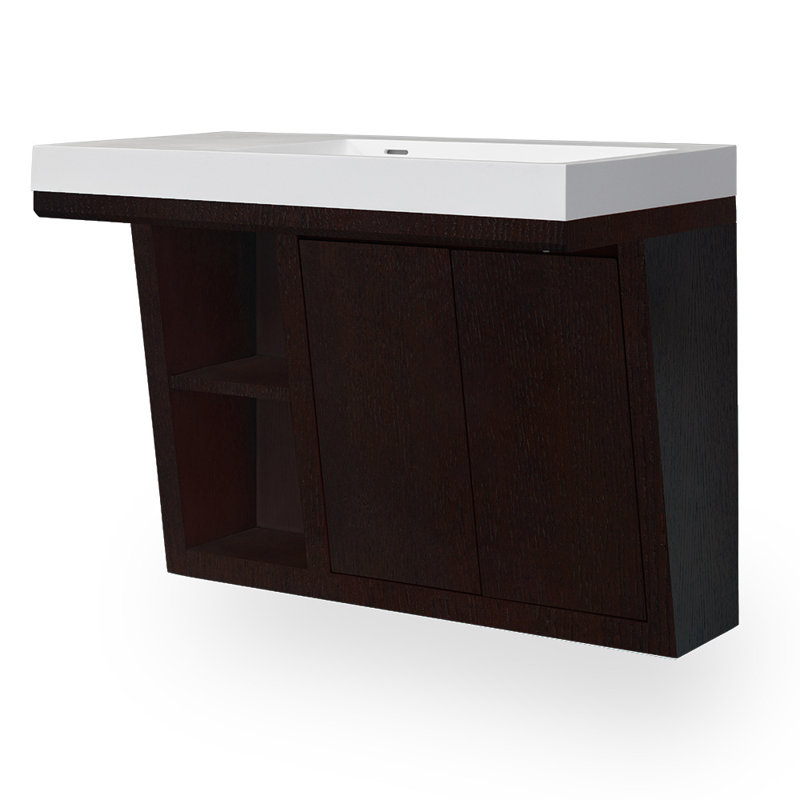 Libera 32'' W Single Vanity, Wall Mount, Wenge
