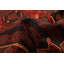 Tapis noir et rouge Teimani 3 pi 8 po x 6 pi 3 po