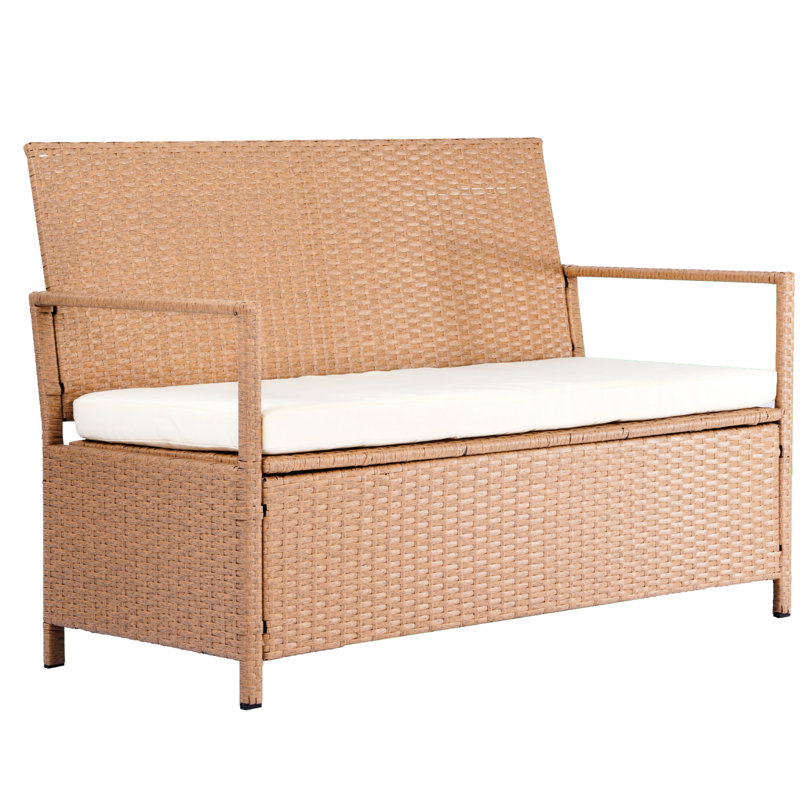 Banc de rangement d'extérieur Pe 70gal