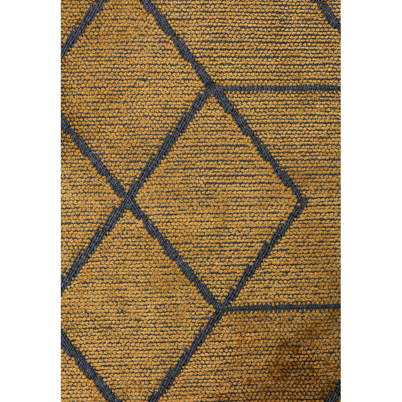 Rapture Geometric Shapes Area Rug in Gold, Rectangle 7'10" x 9'10"