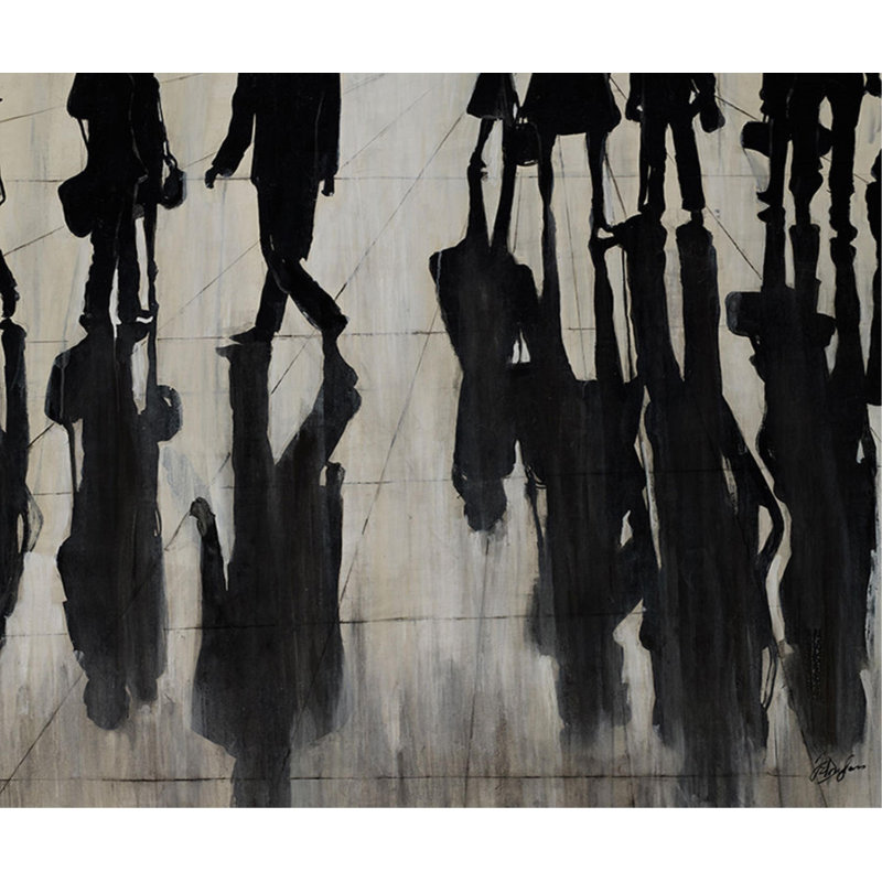 5 O'Clock Shadows Print, Image Brush Gel, 50" H x 60" W