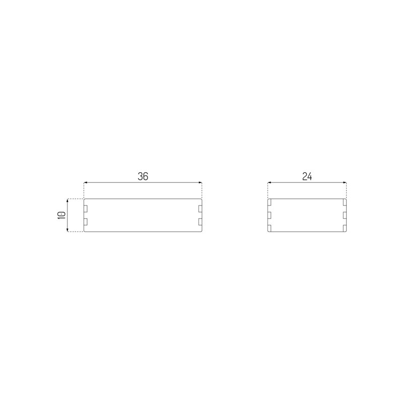 Mogens Kock B98 Solid Wood Bookcase, (1 Shelves) 3.94"H x 14.17"W x 9.45"D