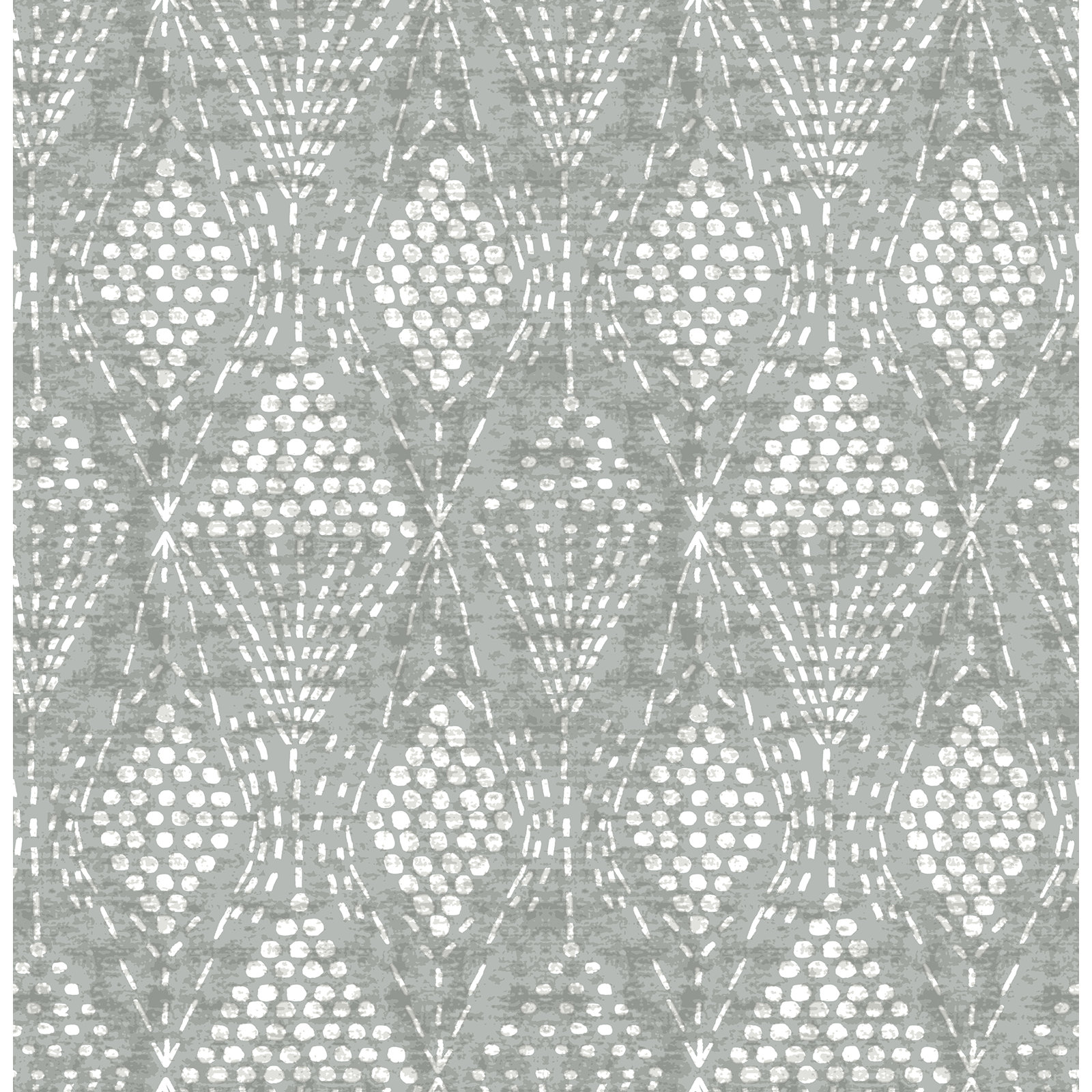 Aveta Geometric Wallpaper, Gray