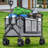 Collapsible Foldable Beach Wagon Cart Utility Cart with All Terrain Wheels-99326983