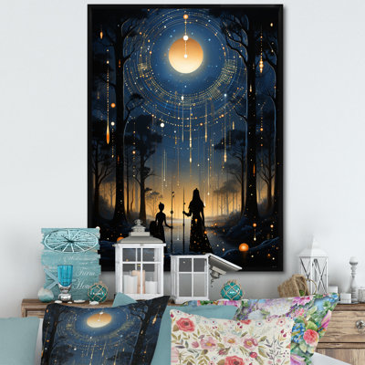  Native Art Blue Celestial Guardians IV