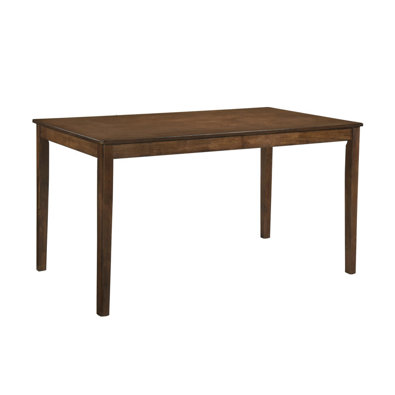 Table de salle à manger contemporaine en bois brun