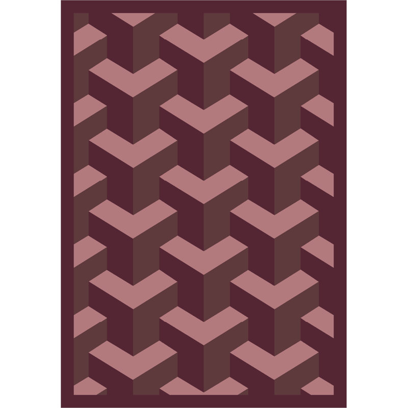 Tapis Whimsy Rooftop, Rectangle 5 pi 4 po x 7 pi 8 po