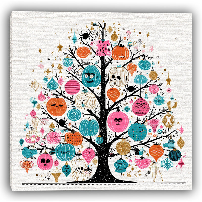 Haunted Bauble Tree - Art mural sur toile tendue