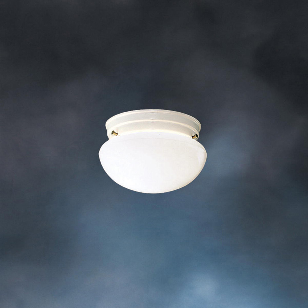 Stevens Glass Flush Mount Ebern Designs