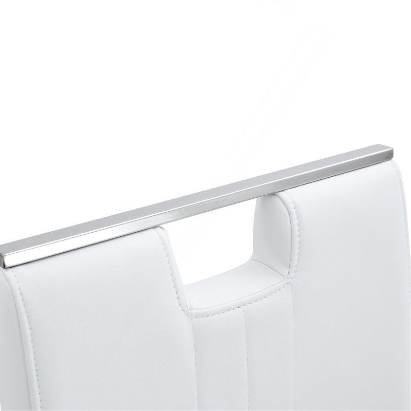 Ensemble de 4 chaises en forme de nœud en polyuréthane blanc - Ajoutant de la mode aux styles de maison minimalistes et contemporains