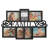 Rodger Family Collage Picture Frame - Wall Hanging with 7 Puzzle-Style Openings - Displays Three 4x6 and Four 5x7 Photos of Memories