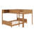 Wooden Bunk Bed With Built-In Storage Shelf & Ladder, With Slat Support, No Box Spring Needed-1237707891