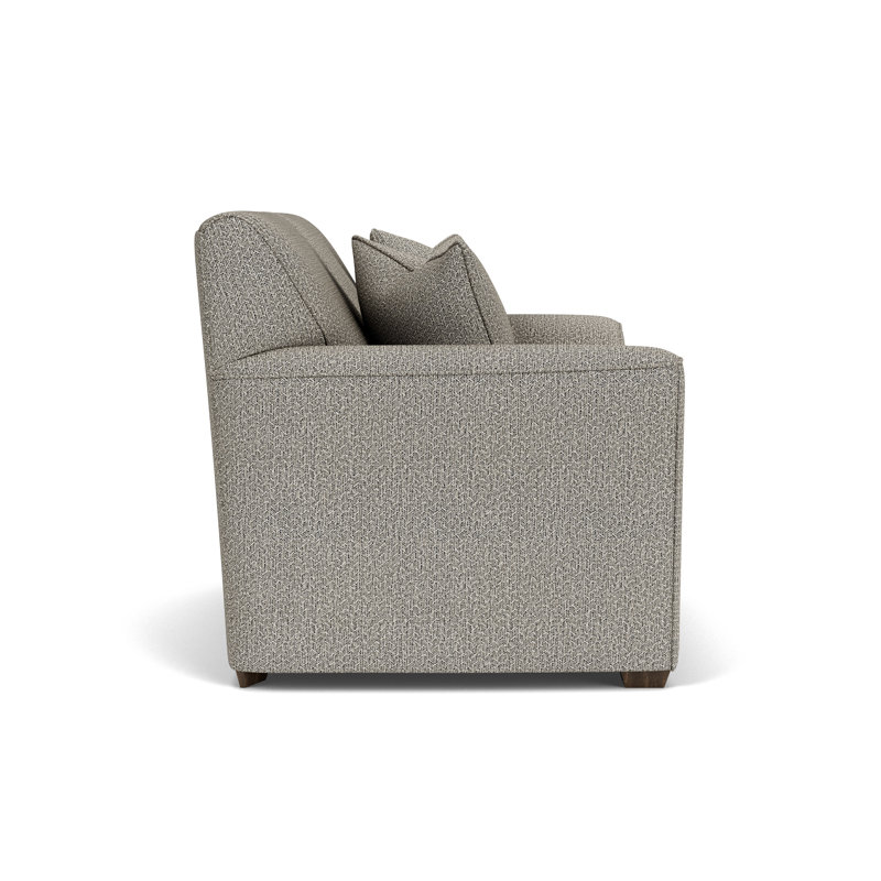Upholstered 58'' Loveseat, Dark Gray Polypropylene/Olefin