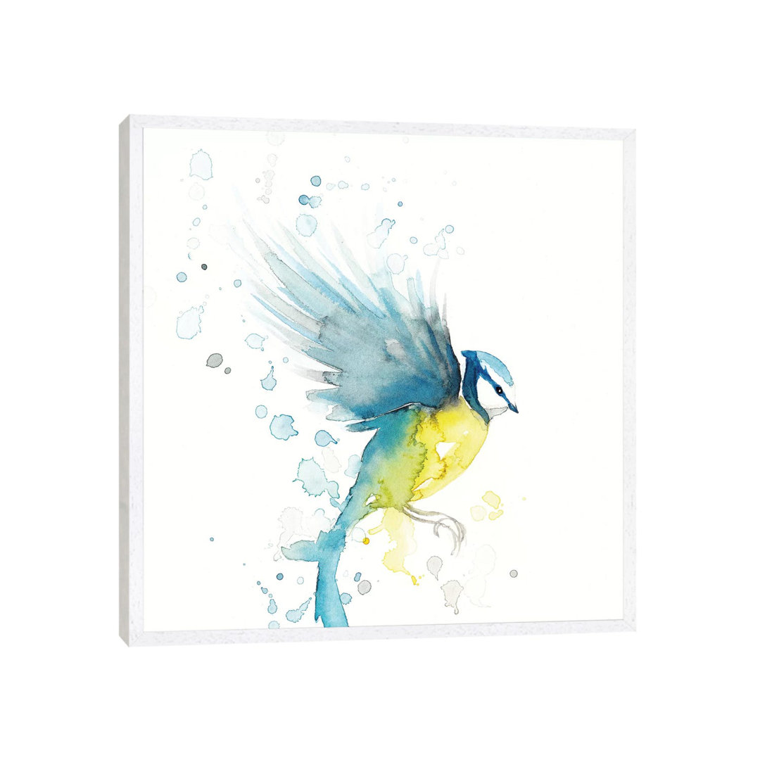 Blaumeisenvogel II von The Cosmic Whale - Gallery-Wrapped Canvas Giclée on Canvas