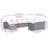 Vidaxl Garden Sofa Set Grey