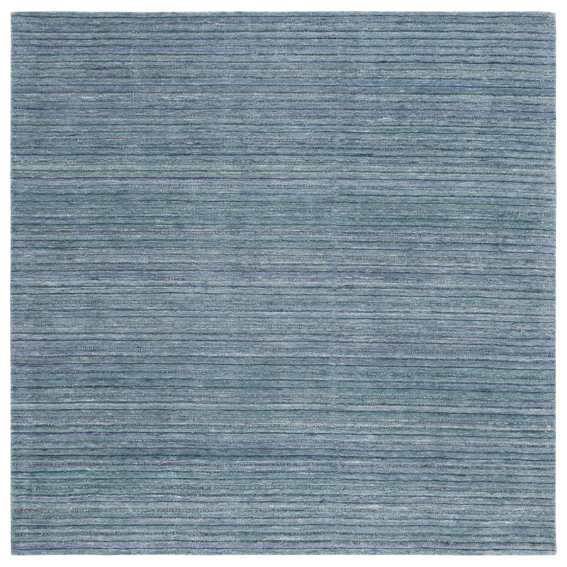 Tapis turquoise Elements 701, Carré 6 pi