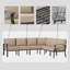 Ensemble de conversation pour patio pour 8 personnes avec table d'extérieur LP-112292443