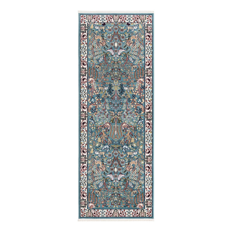 Jackson Floral Indoor Rug, Runner 2'7" x 7'1", Blue