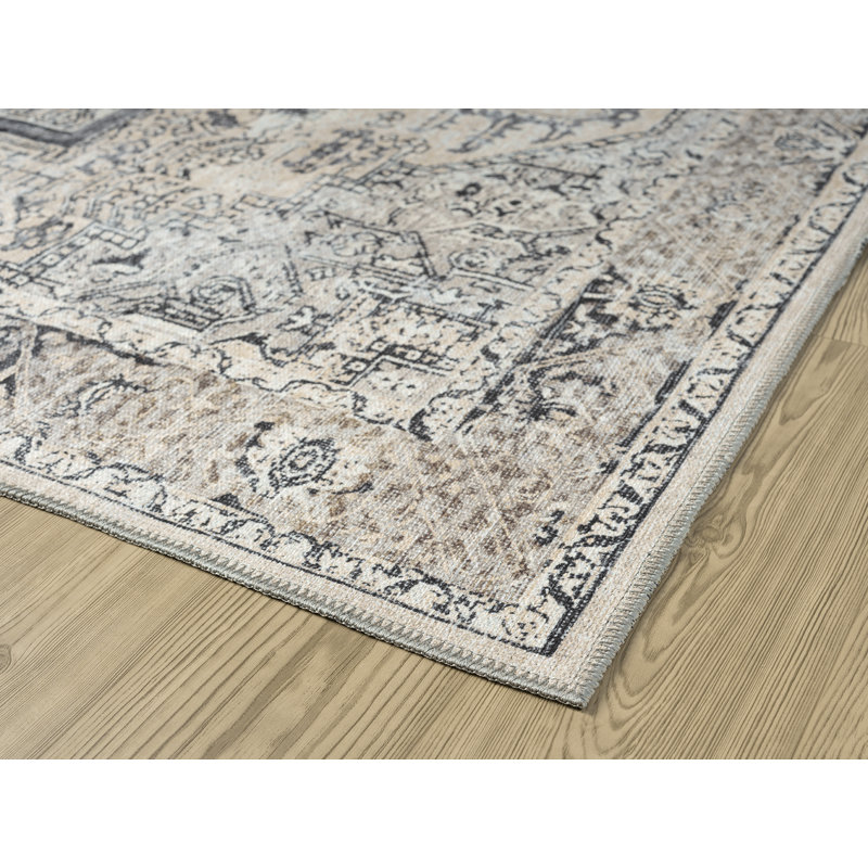 Tapis ivoire lavable Lancaster, Rectangle 9 pi 2 po x 12 pi 6 po