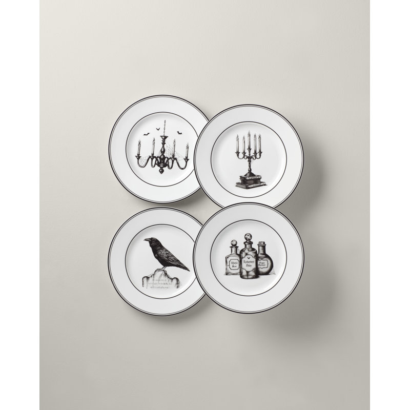 Lenox Vintage Halloween 4-Piece Dessert Plate Set