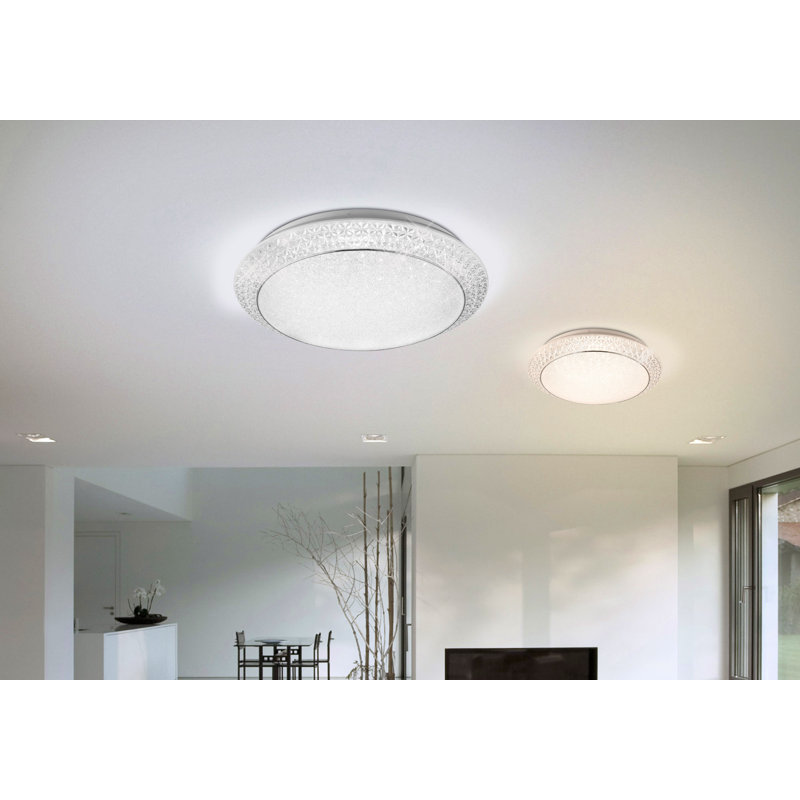 Goldsand Acrylic LED Flush Mount, 10cm H x 41cm W x 41cm D