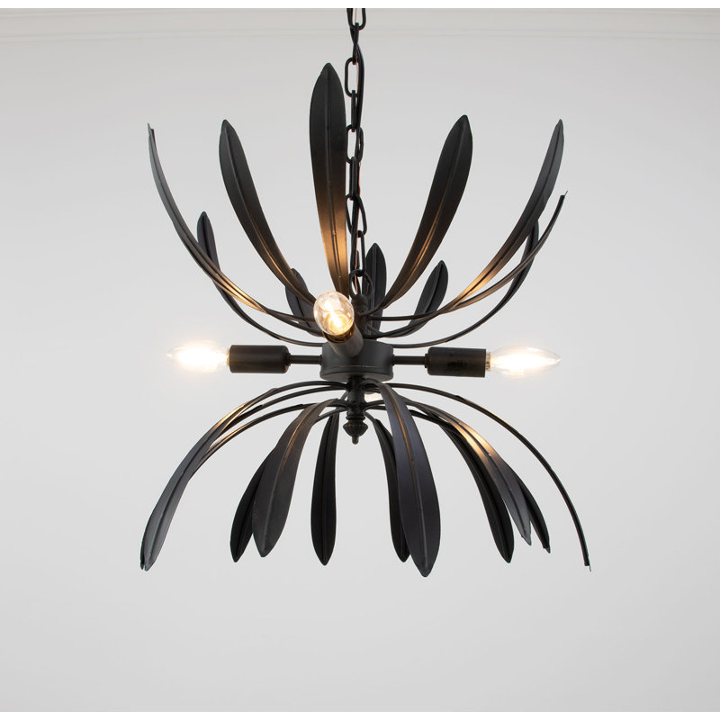 Lilly 4 - Light Chandelier, Black
