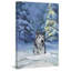 «Husky in the Snow», reproduction d'art sur toile tendue-21594047