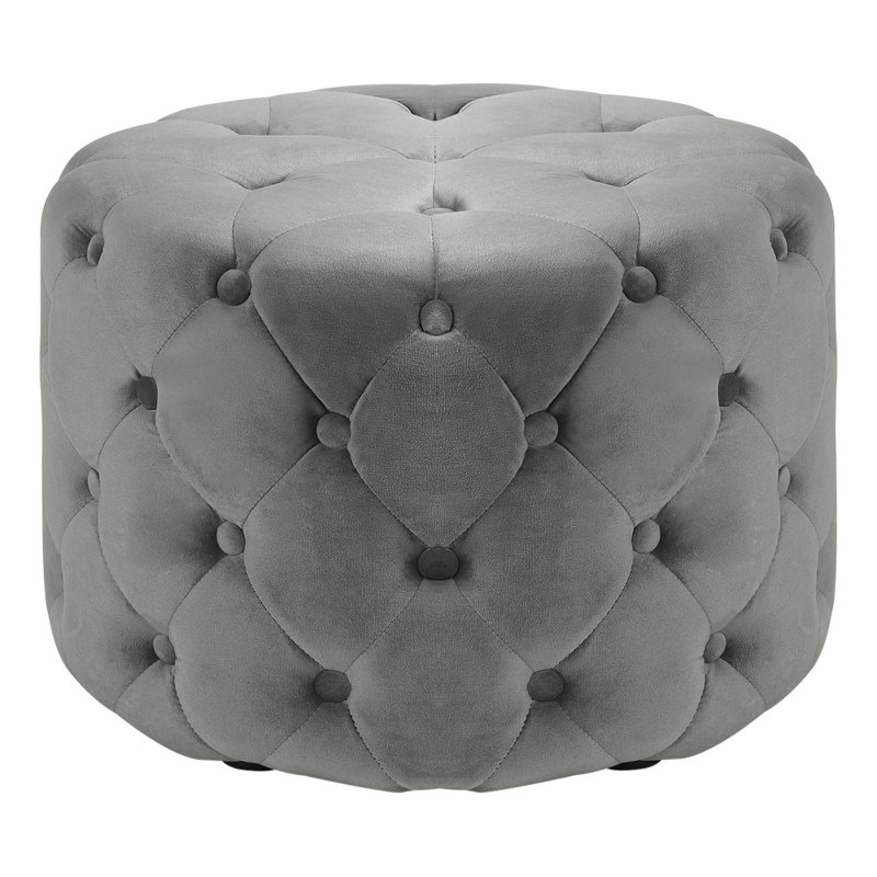 Phoebe 60cm Wide Velvet Solid Colour Footstool Ottoman